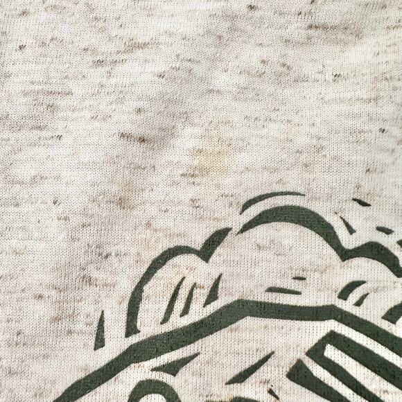 Snoopy 70s Embroidered Fly Fishing Outdoors Mountain Landscape Vintage Tee 6 Kid - Picture 5 of 8